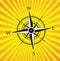 Yellow compass background