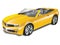 Yellow Convertible Sports Car