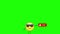 Yellow cool emoji in sunglasses walking through Green Screen and pressing Subscribe button, Like button and Share button