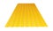 Yellow corrugated metal sheet