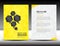 Yellow Cover Annual report template,polygon background,brochure design,cover template,flyer design,portfolio