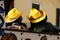 Yellow cowboy hat at the Carnival parade