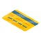 Yellow credit card icon, isometric style