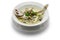 Yellow croaker fish soup with preserved snow vegetable