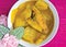 Yellow curry fish with pineapple,Thai southern food