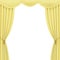 Yellow curtains background