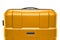 Yellow dark suitcase plastic. upper part of the handle