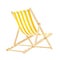 yellow deck chair