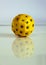 Yellow dice number play random toy game