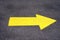 Yellow Directional Arrow