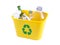 Yellow disposal bin