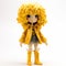 Yellow Doll With Curly Hair: A Unique Vinyl Toy Inspired By Yuko Tatsushima