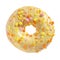 Yellow donut isolated