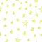 yellow doodle stars on a white background