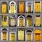 Yellow doors