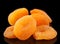 Yellow dried fruit apricot