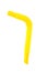 Yellow drinking straw