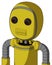 Yellow Droid With Bubble Head And Toothy Mouth And Red Eyed