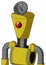 Yellow Droid With Cylinder-Conic Head And Angry Cyclops And Radar Dish Hat