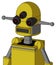 Yellow Droid With Dome Head And Square Mouth And Three-Eyed