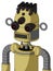 Yellow Droid With Dome Head And Square Mouth And Three-Eyed And Pipe Hair