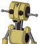 Yellow Droid With Multi-Toroid Head And Happy Mouth And Red Eyed