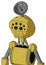 Yellow Droid With Rounded Head And Toothy Mouth And Bug Eyes And Radar Dish Hat