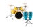 Yellow Drums and Blue Congas