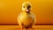 Yellow Duck In Realistic Hyper-detailed Rendering