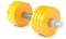 Yellow dumbbell