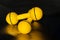 Yellow Dumbell Weights