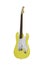 Yellow electric guitar