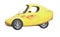 Yellow electric technology car