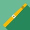 Yellow electronic cigarette icon, flat style