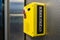 Yellow Emergency Box with Big Red Panic Button