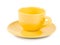 Yellow empty cup