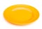 Yellow empty plate
