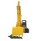 Yellow Excavator Isolated