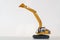 Yellow excavator   model  With bucket lift up