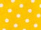 Yellow fabric texture with white polka dots