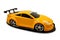 Yellow fast sports car