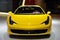 Yellow Ferrari 458 spider