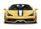 Yellow Ferrari 812 superfast super car vector drawing