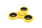 Yellow fidget spinner