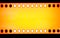 Yellow Film strip, macro shot