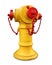 Yellow Fire hydrant isolated