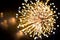 Yellow firework explosion with bokeh