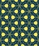 Yellow Firework Kaleidoscope Abstract Pattern Background