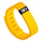 Yellow fitness tracker icon, isometric style