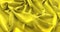 Yellow Flag Ruffled Beautifully Waving Macro Close-Up Shot 3D Re